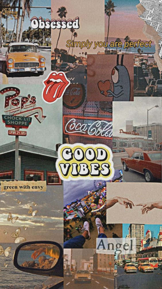 80s, Retro 80's Style iPhone, vintage cars, SD Phone Wallpaper