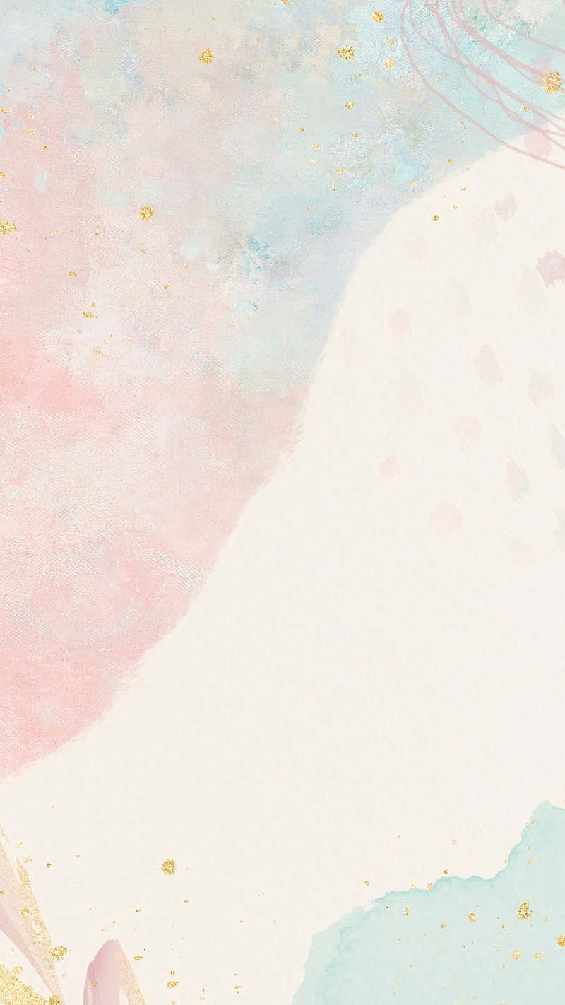 pastel watercolor, unicorn, gold stars, HD Phone Wallpaper
