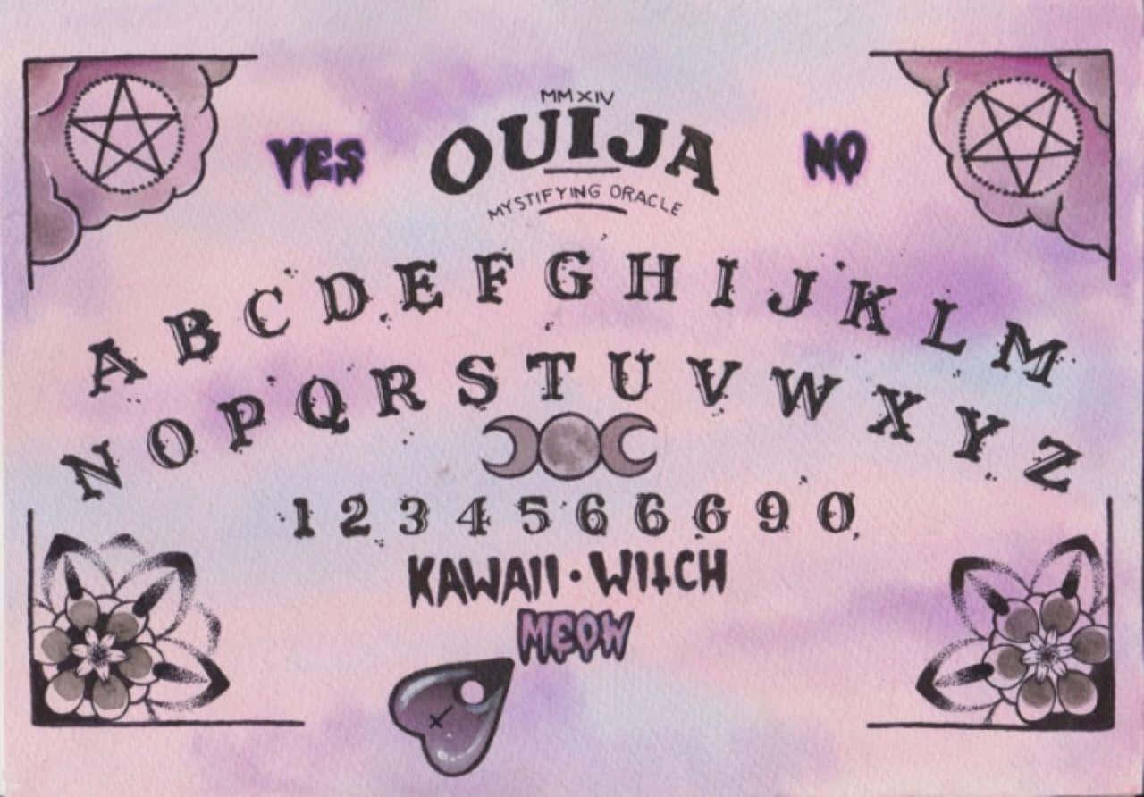 pastel witch, kawaii-styled, ouija board, HD Desktop Wallpaper