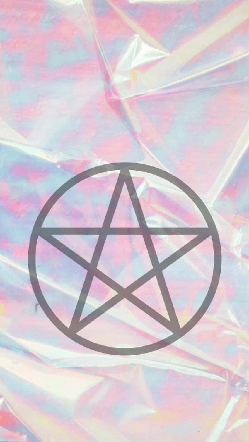 pastel witch, black pentagram, circle, HD Phone Wallpaper