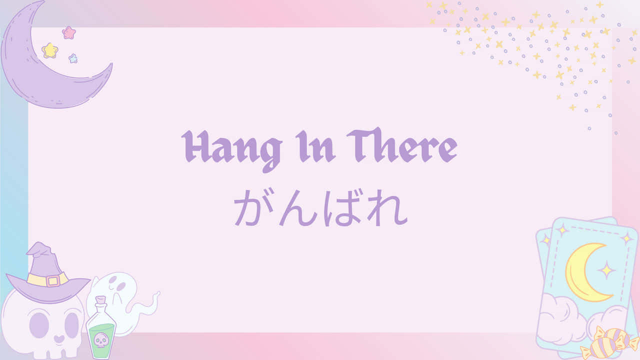 Pastel Witch, Hang In There, crescent moon, HD Desktop Wallpaper
