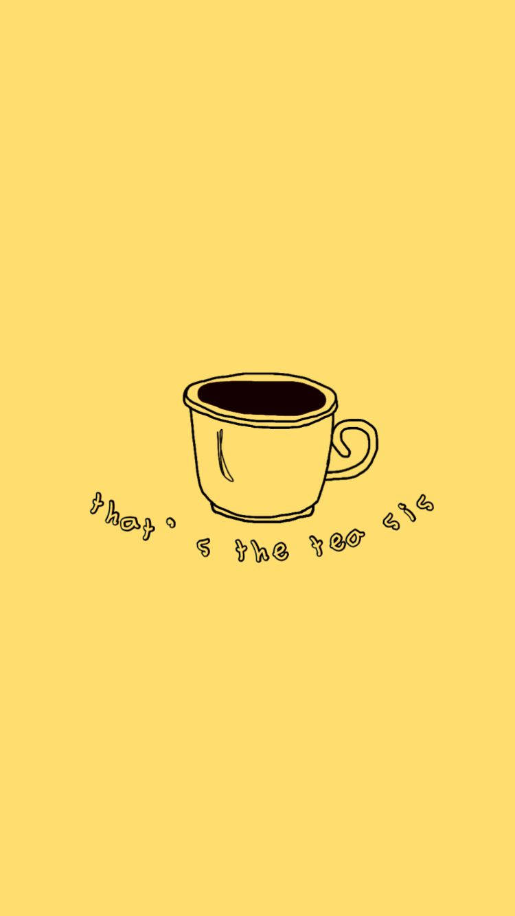cool yellow, yellow background, minimalist line drawing, HD Phone Wallpaper