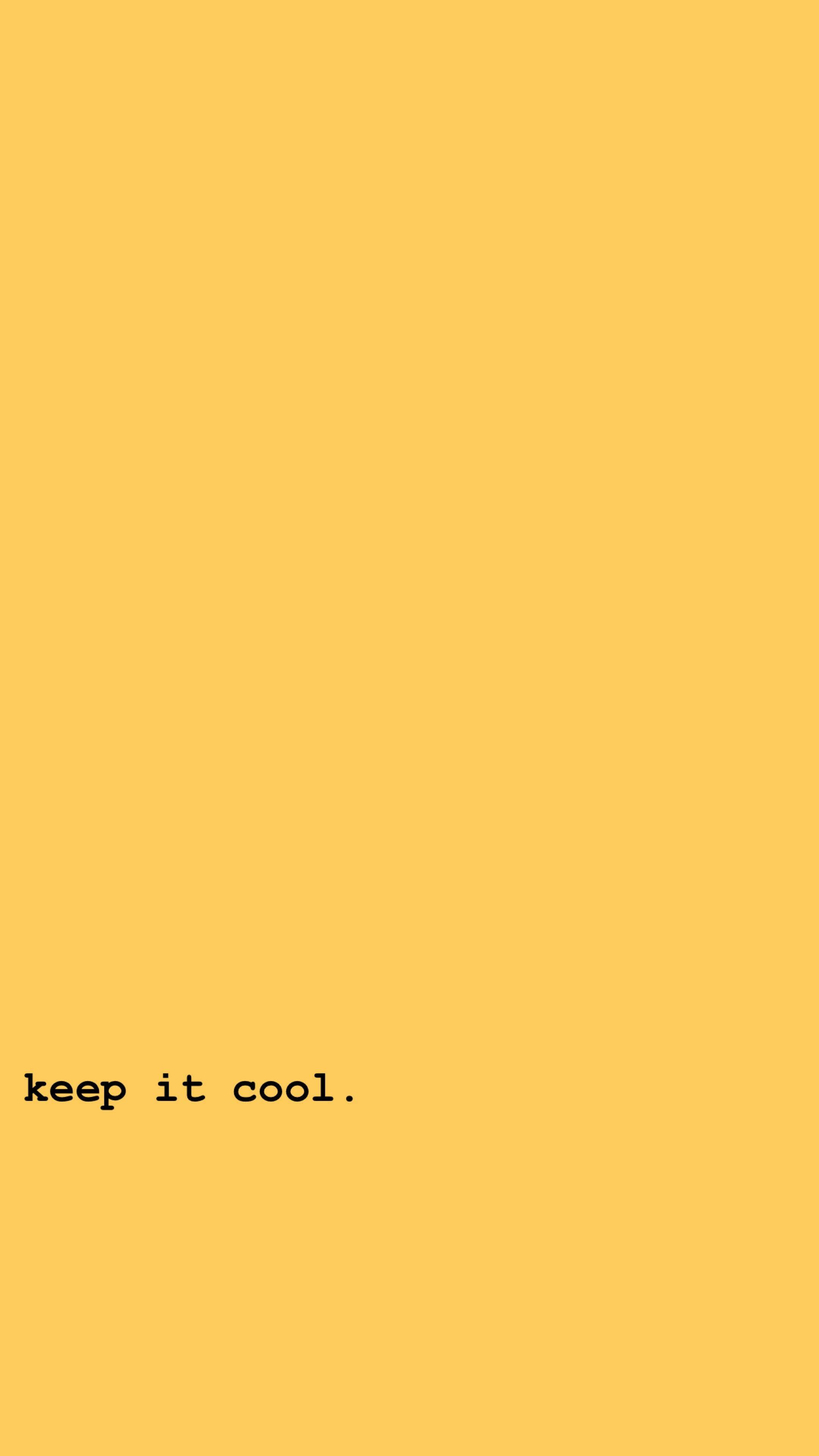 Pastel Yellow Aesthetic, minimalist yellow background, black text, 4K Phone Wallpaper