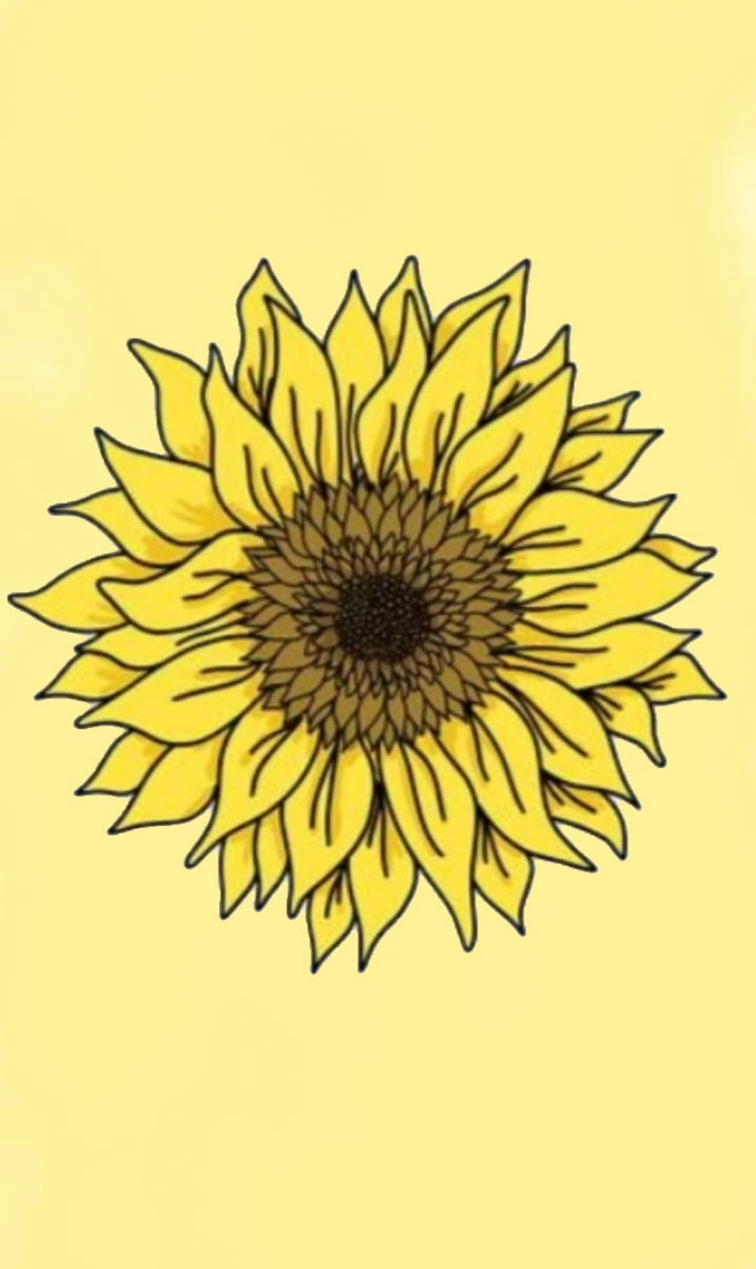 sunflower, pastel yellow aesthetic, soft pale yellow background, HD Phone Wallpaper