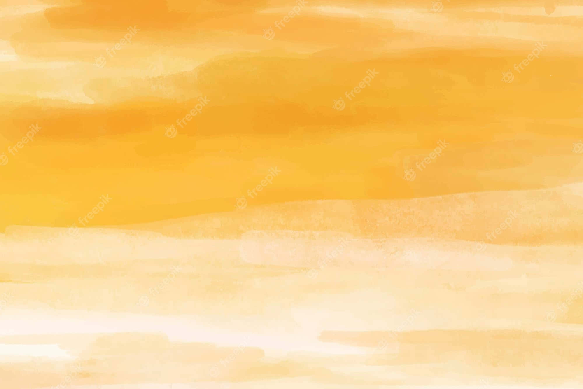Pastel Yellow Laptop, summer vibes, soft watercolor wash, Full HD Desktop Wallpaper