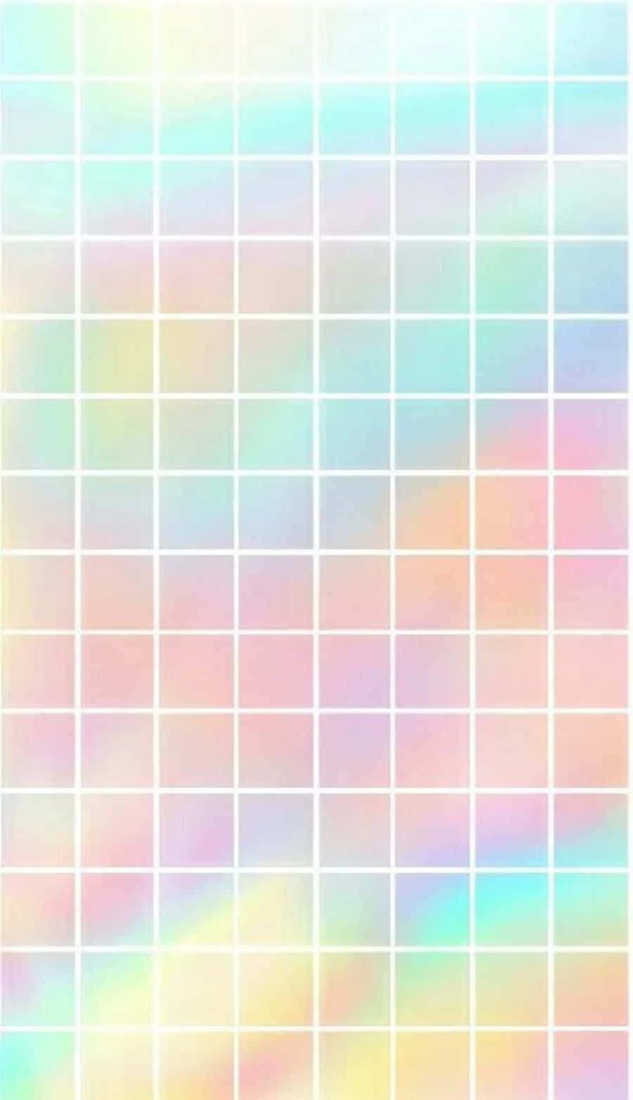 pastel aesthetic grid, soft pastel gradient, white squares, HD Phone Wallpaper