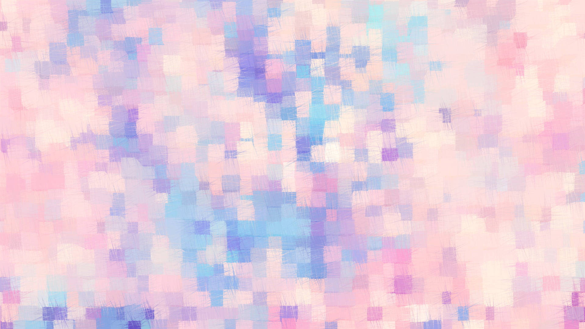 Pastels Aesthetic Computer Cube, pink, blue, Full HD Desktop Wallpaper