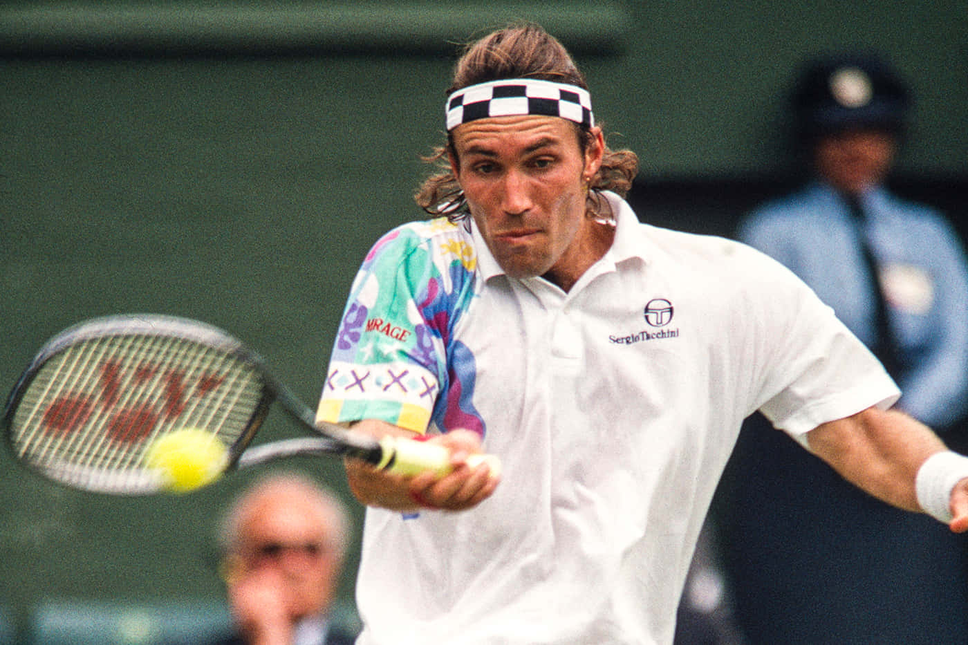 Pat Cash, tennis player, yellow ball, HD Desktop Wallpaper