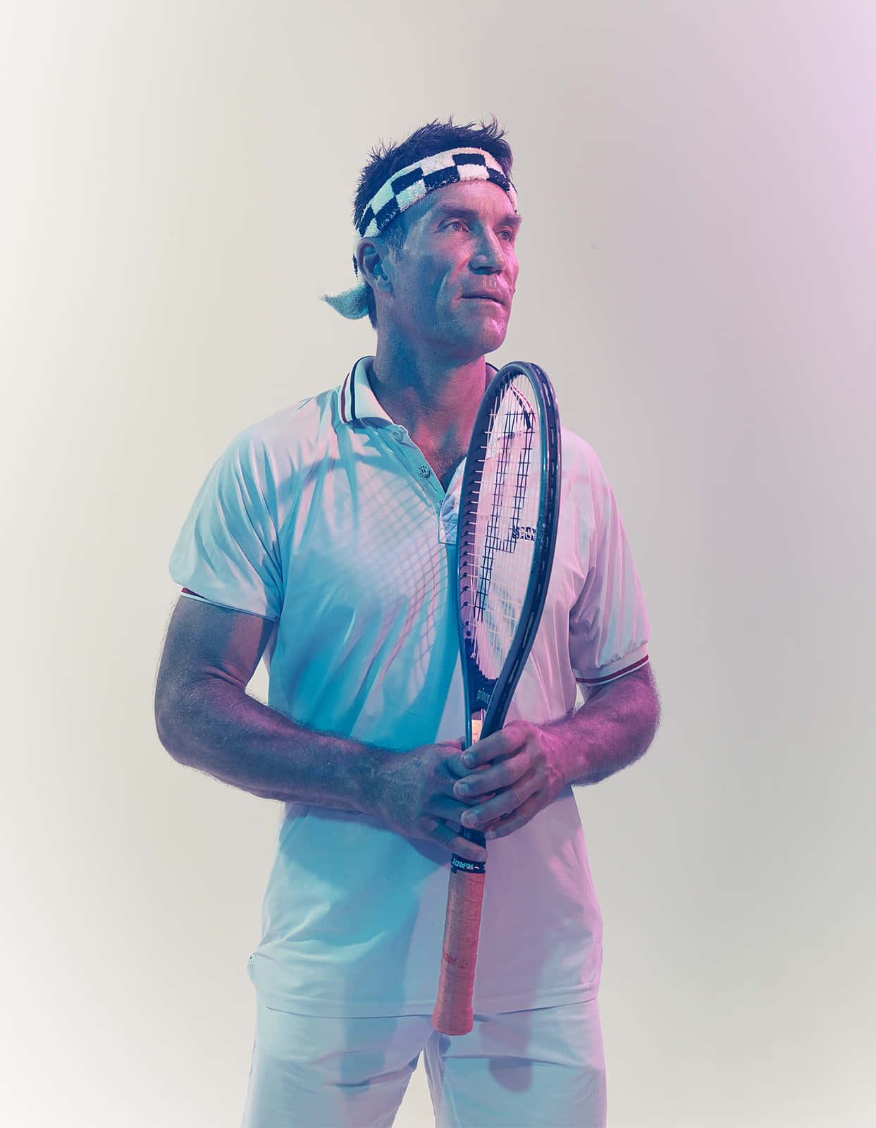 Pat Cash, light blue attire, racket, HD Phone Wallpaper