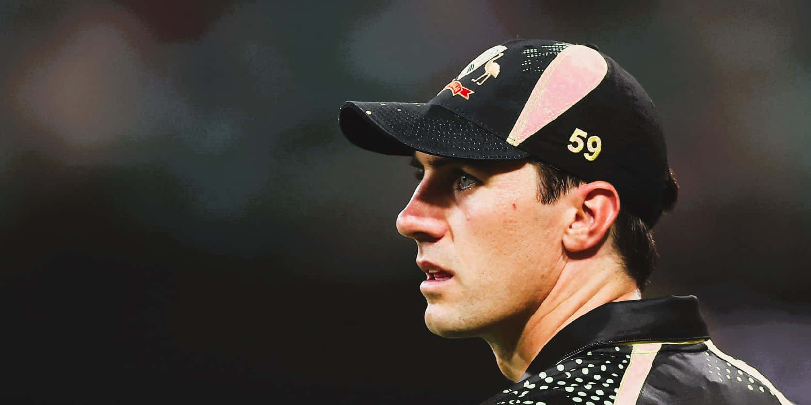 Pat Cummins, black cap, number 59, HD Desktop Wallpaper
