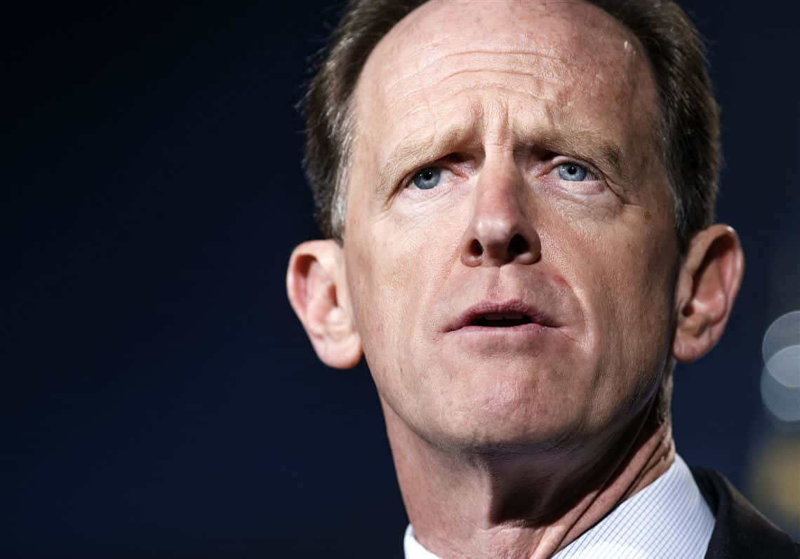 Pat Toomey, intense blue eyes, serious expression, SD Desktop Wallpaper