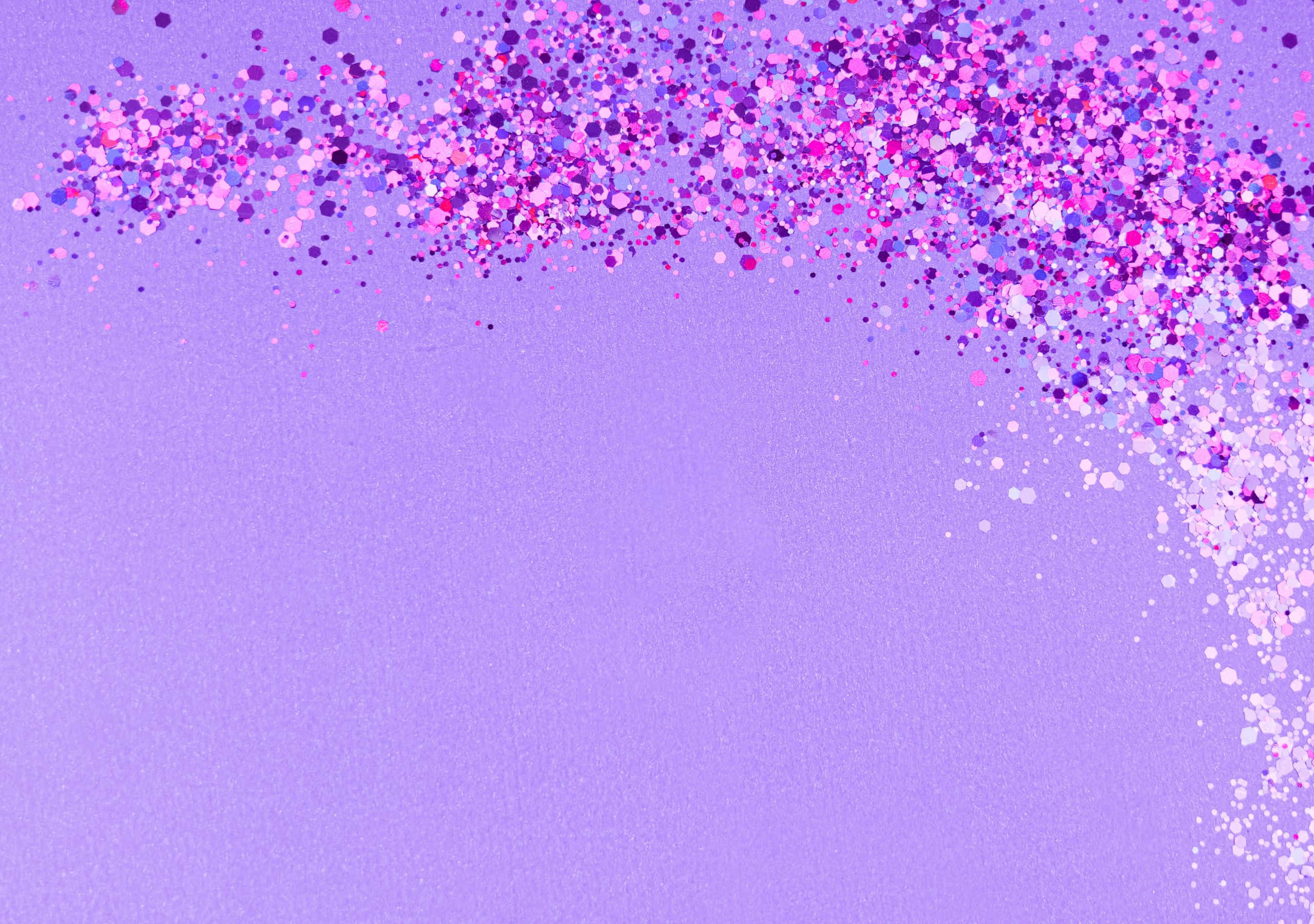 Autumn Landscape, Patagonia, pink and purple glitter particles, 2K Desktop Wallpaper