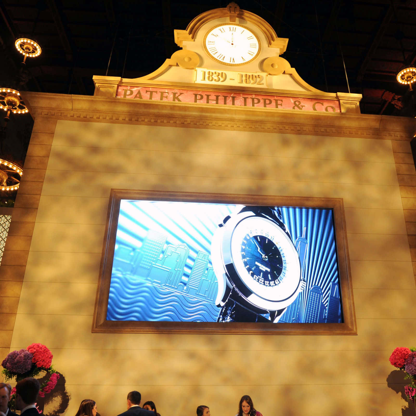 Patek Philippe, large screen, blue cityscape, HD Desktop Wallpaper