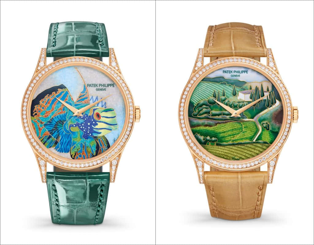 Patek Philippe, diamond bezels, hand-painted dials, SD Desktop Wallpaper
