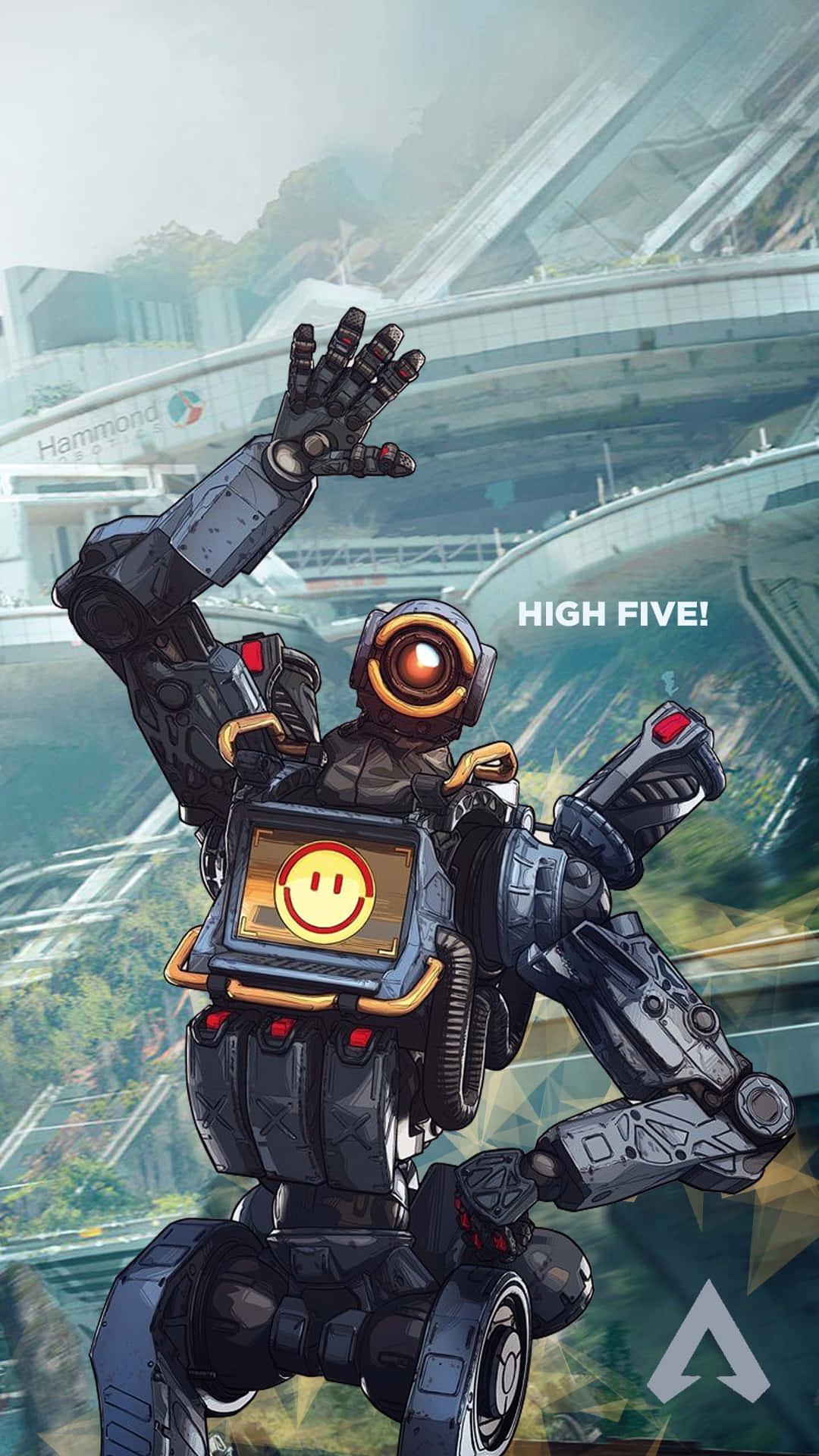Pathfinder, Apex Legends, futuristic cityscape, Full HD Phone Wallpaper