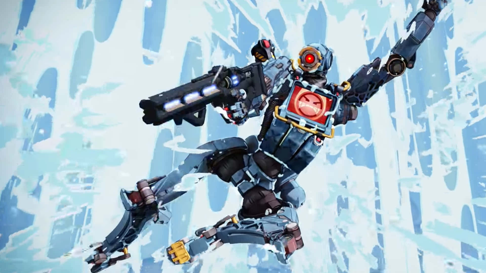 Pathfinder, Apex Legends, blue armored robot, Full HD Desktop Wallpaper
