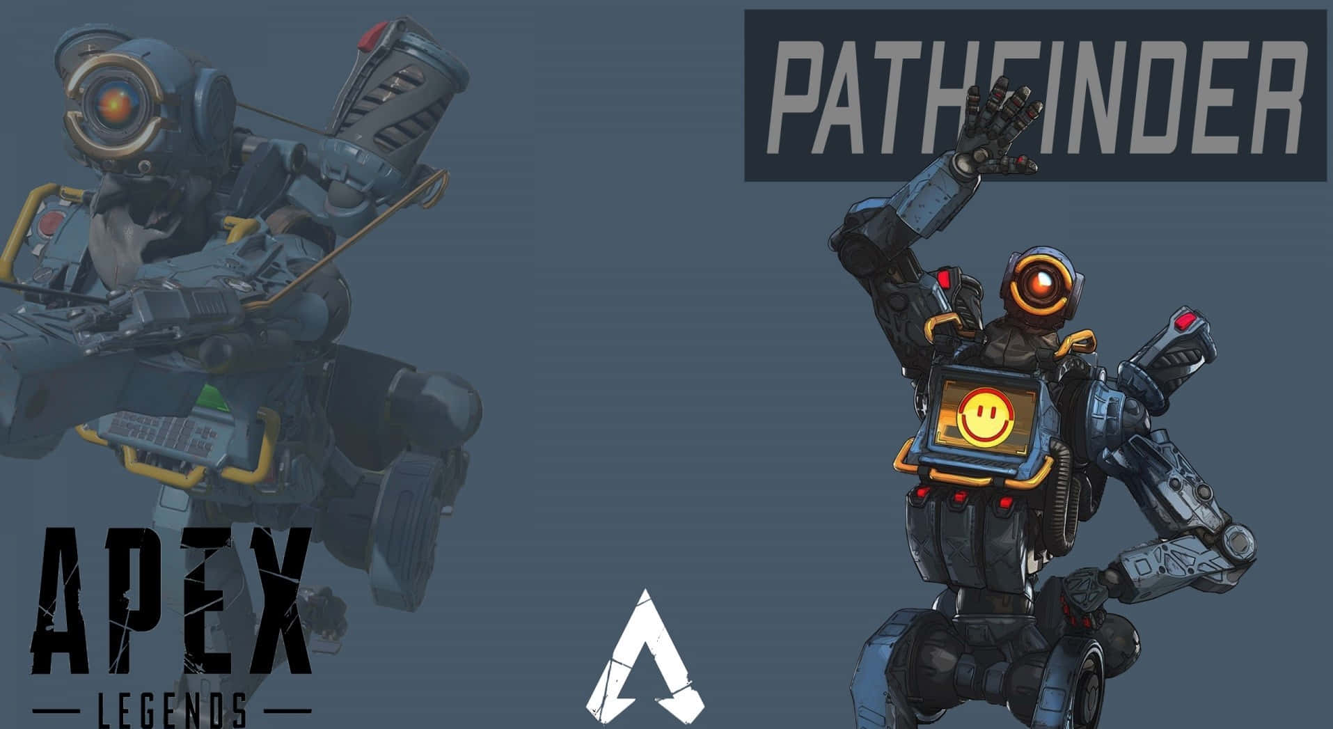 Pathfinder, Apex Legends, futuristic robot character, HD Desktop Wallpaper