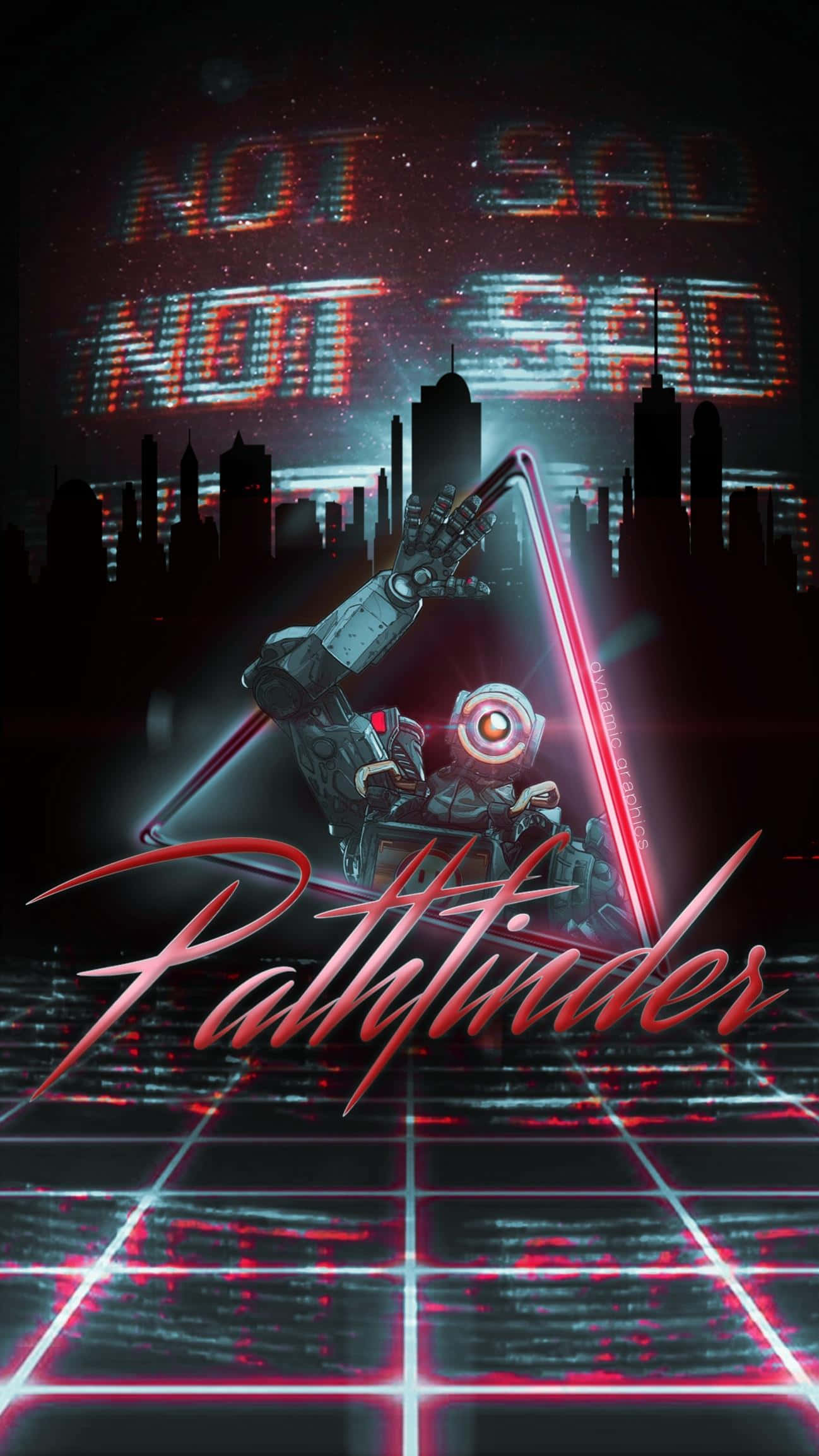 Pathfinder, Apex Legends, cyberpunk robot, Full HD Phone Wallpaper