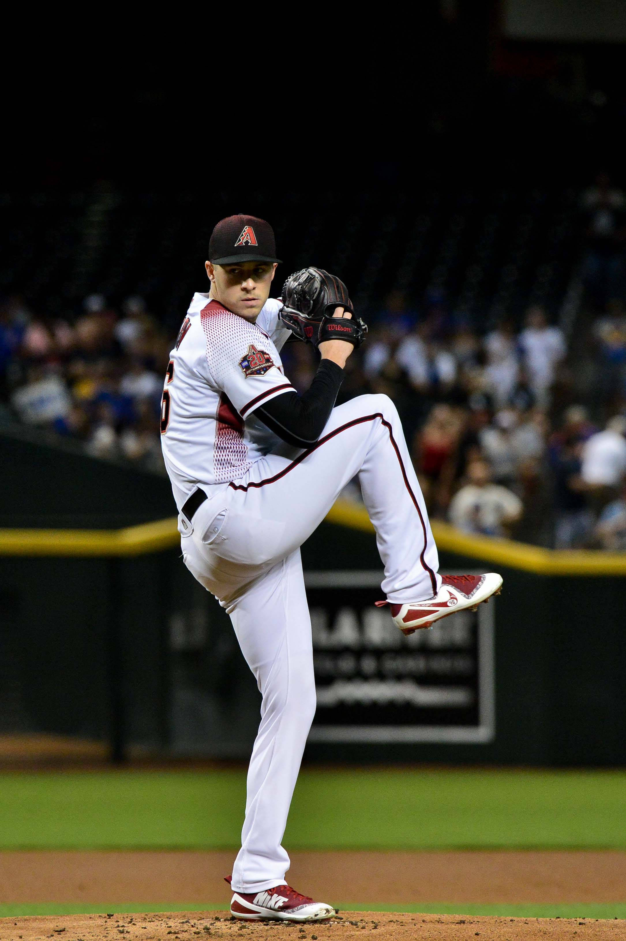 Patrick Corbin, white and red uniform, mid-throw, 2K Phone Wallpaper
