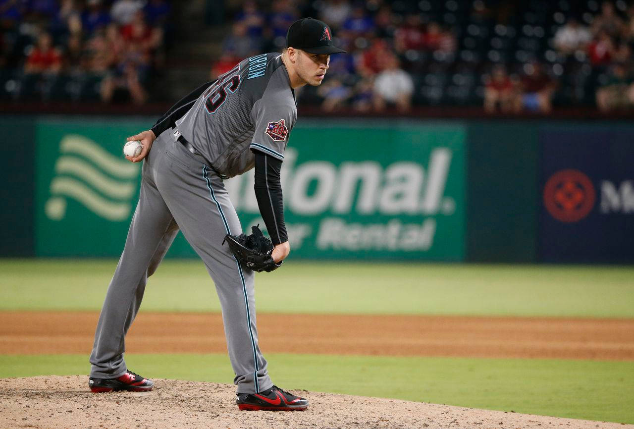 Patrick Corbin, gray uniform, stadium lights, HD Desktop Wallpaper