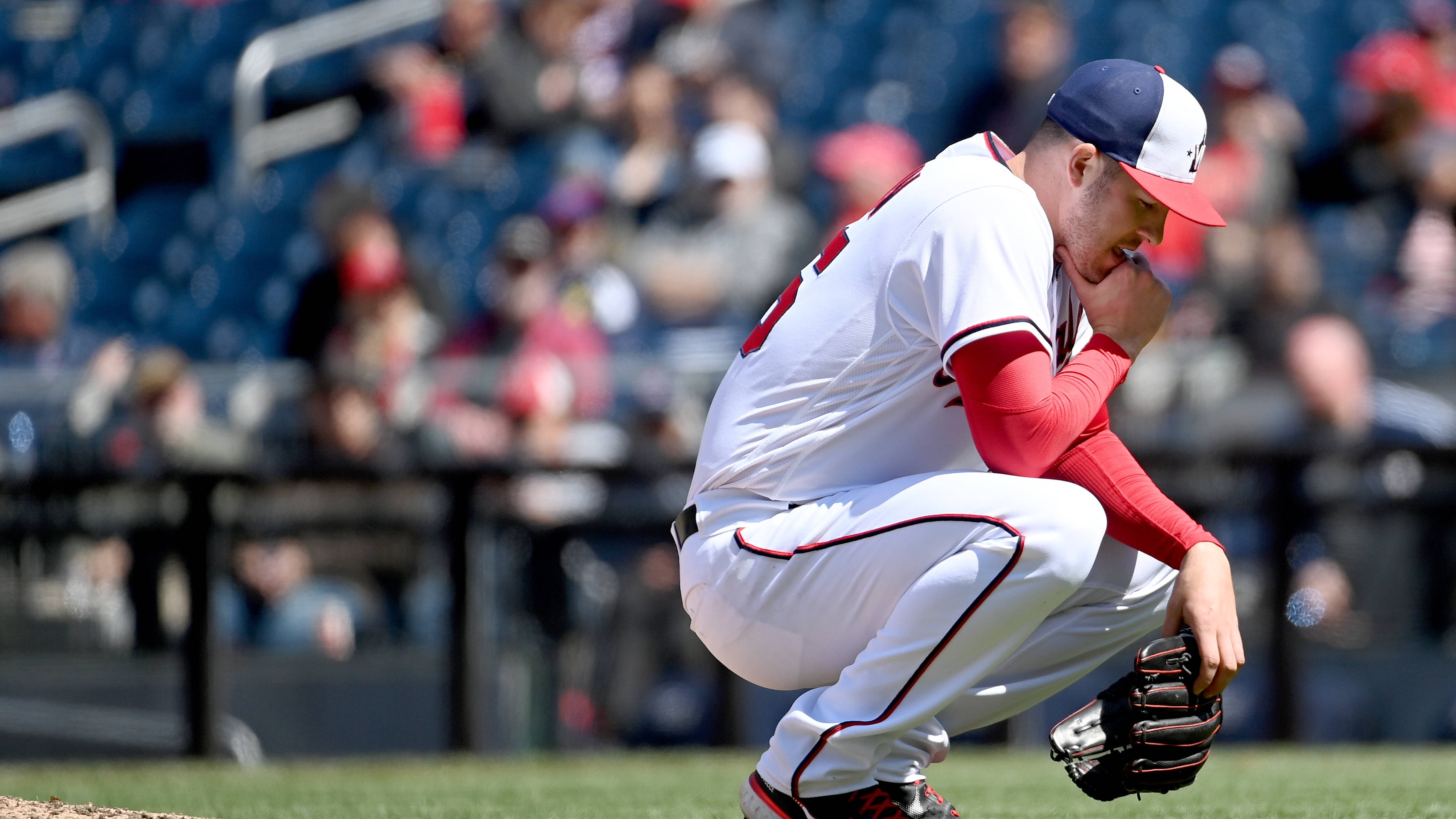 Patrick Corbin, white uniform, mound, 2K Desktop Wallpaper