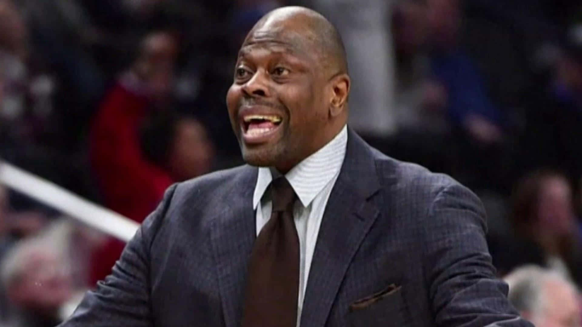 Patrick Ewing, basketball coach, dark suit, Full HD Desktop Wallpaper