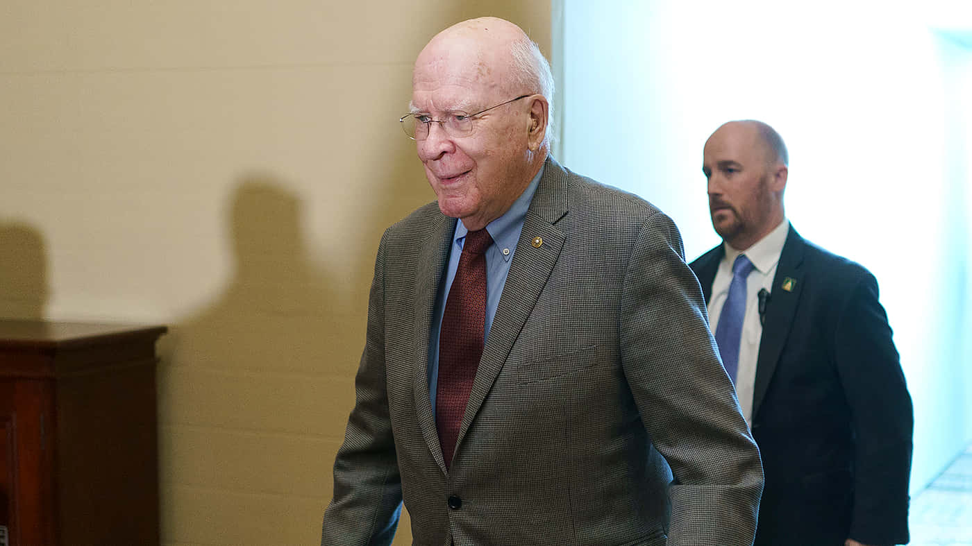 Patrick Leahy, gray suit, red tie, HD Desktop Wallpaper