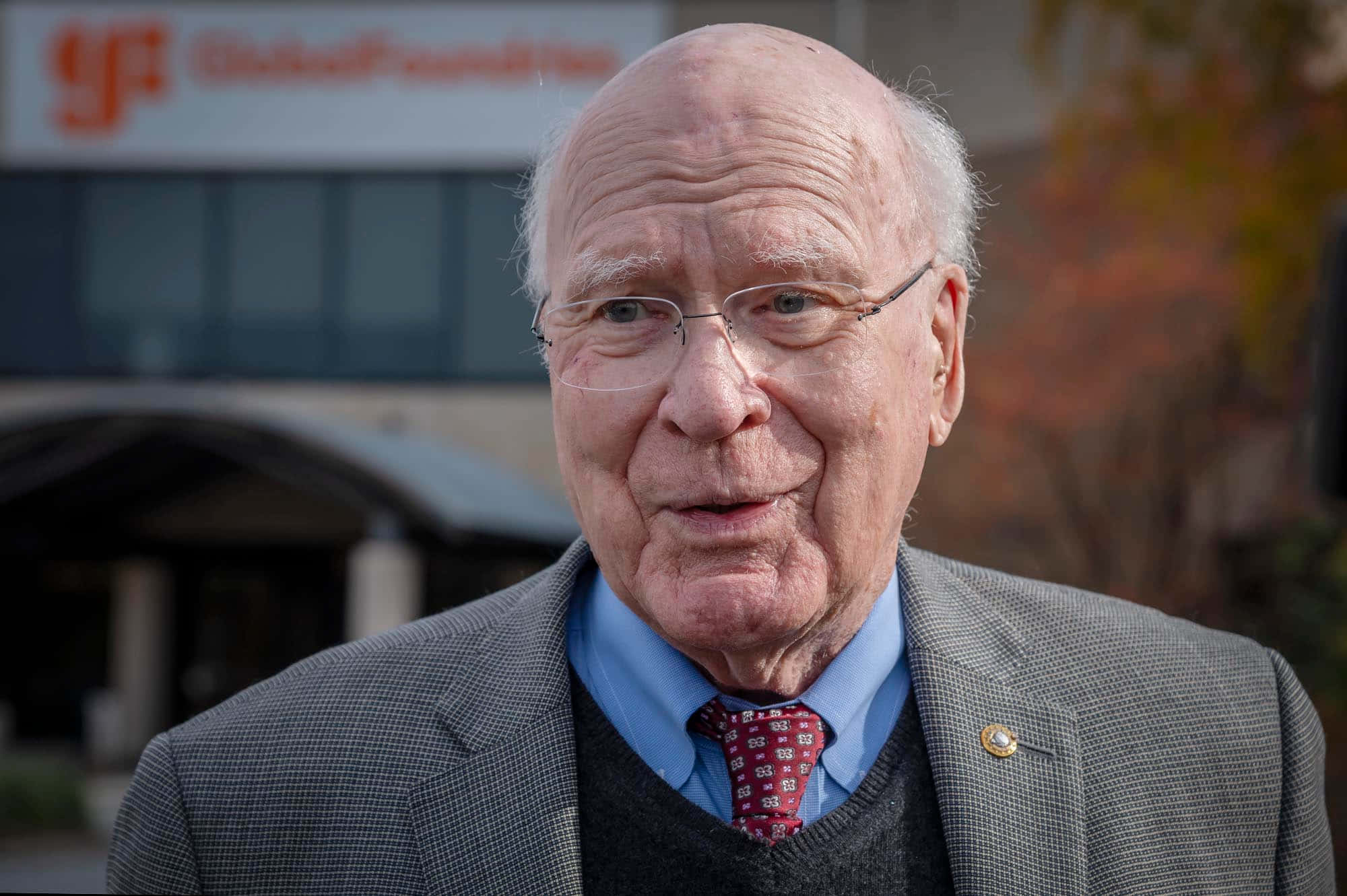 Patrick Leahy, glasses, patterned tie, Full HD Desktop Wallpaper