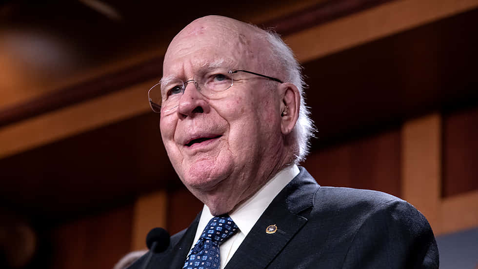 Patrick Leahy, glasses, white hair, SD Desktop Wallpaper