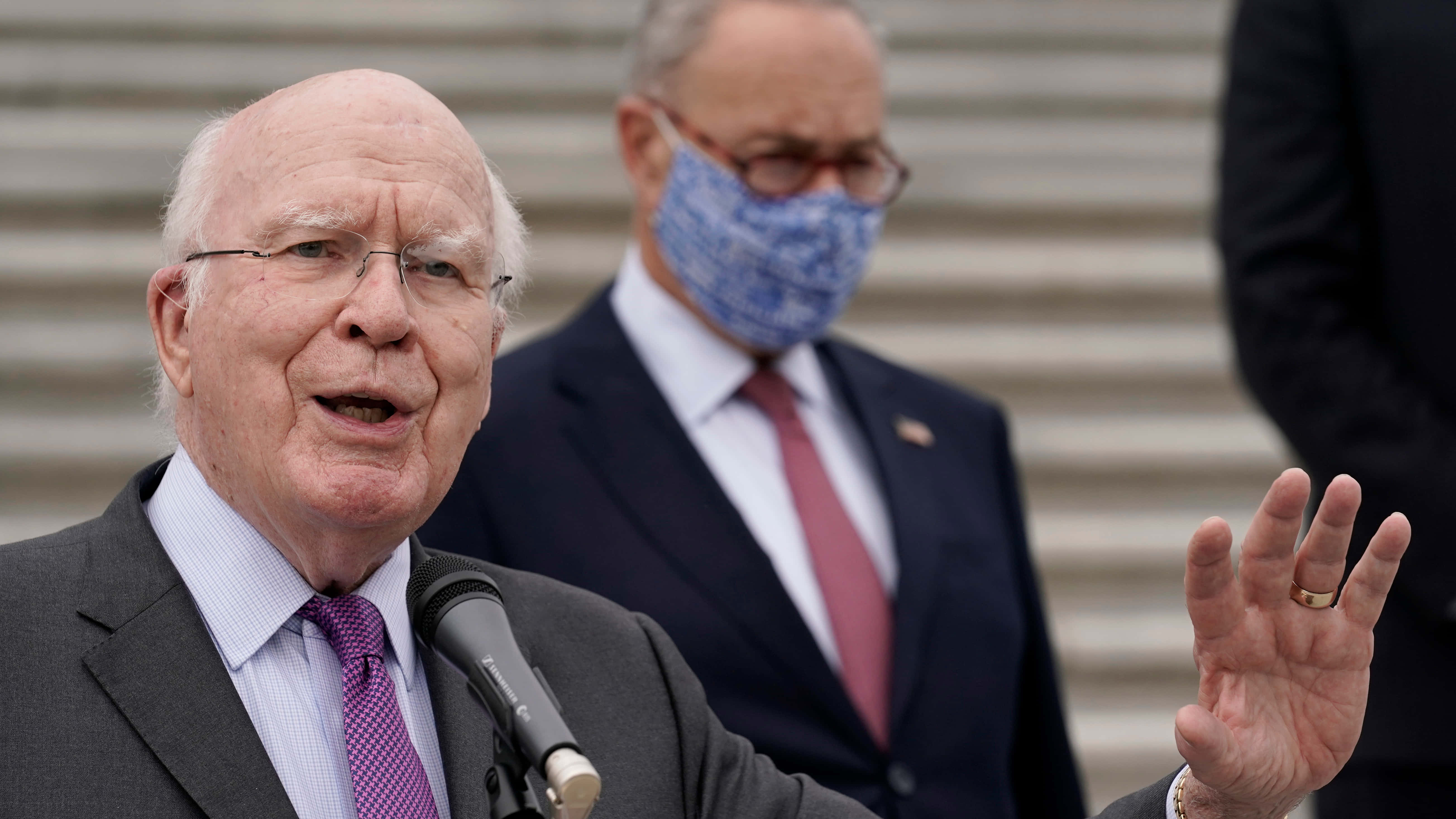 Patrick Leahy, suit, glasses, 5K Desktop Wallpaper