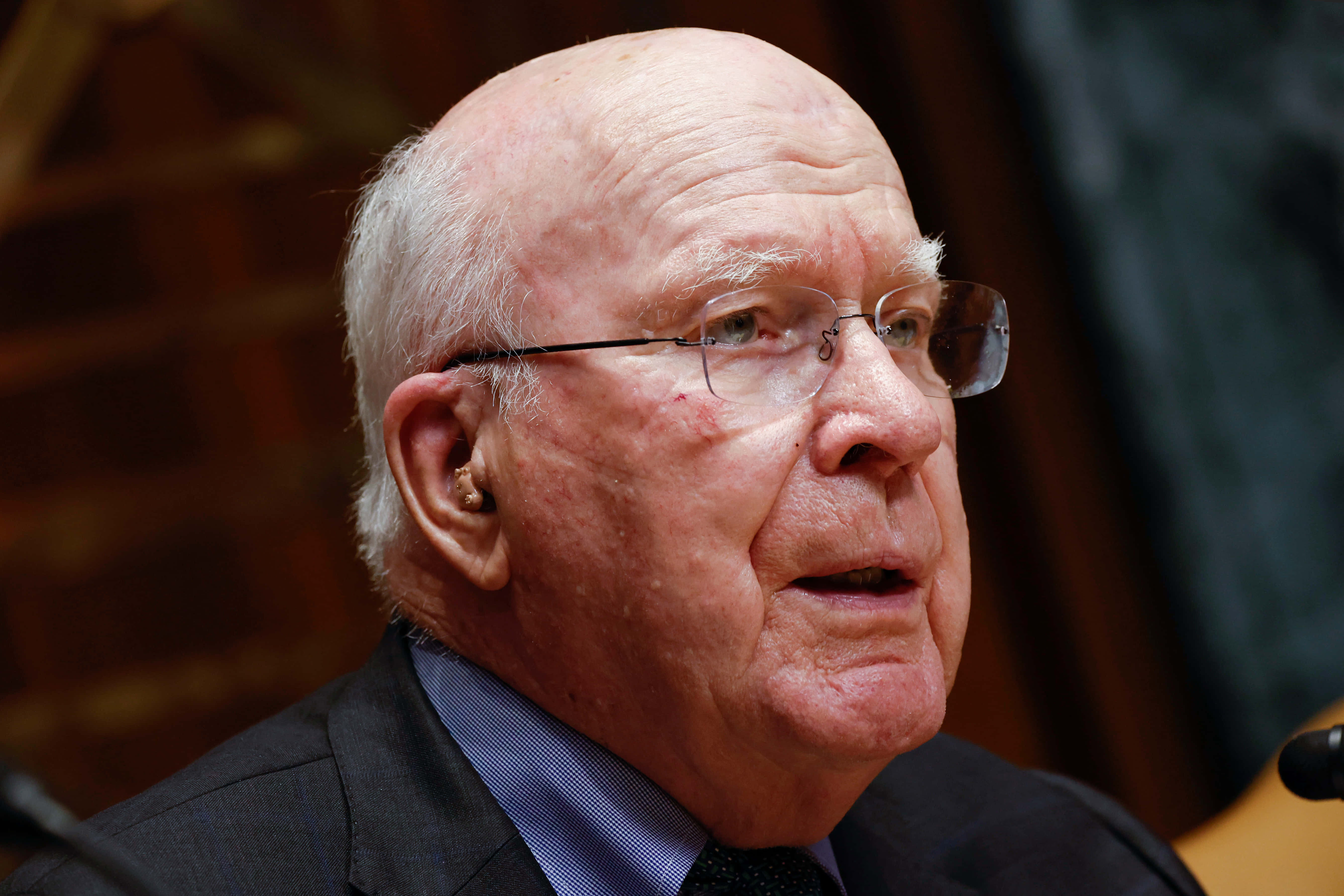Patrick Leahy, glasses, suit, 5K Desktop Wallpaper