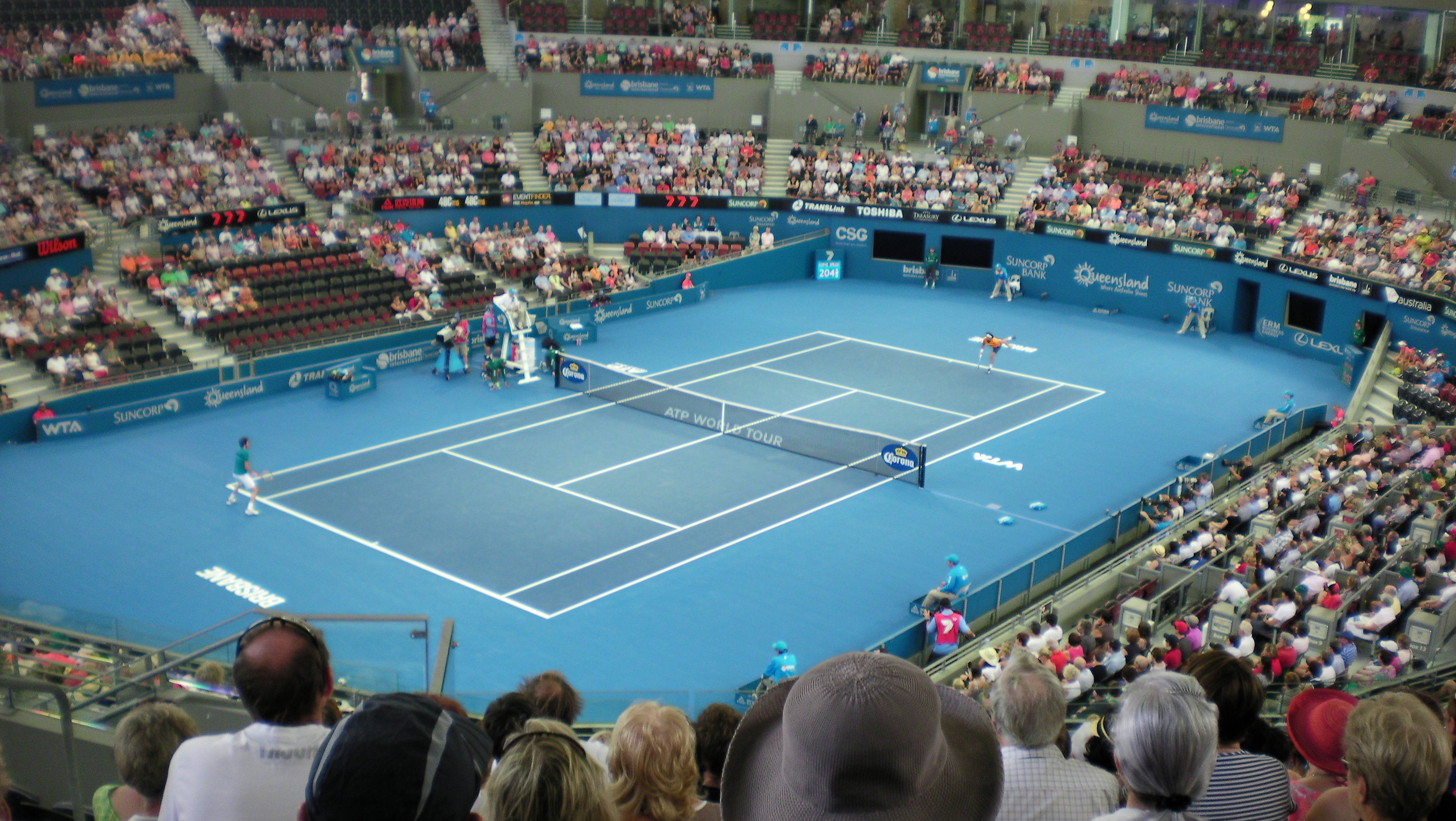 Patrick Rafter, arena tennis match, vibrant blue hard court, 4K Desktop Wallpaper