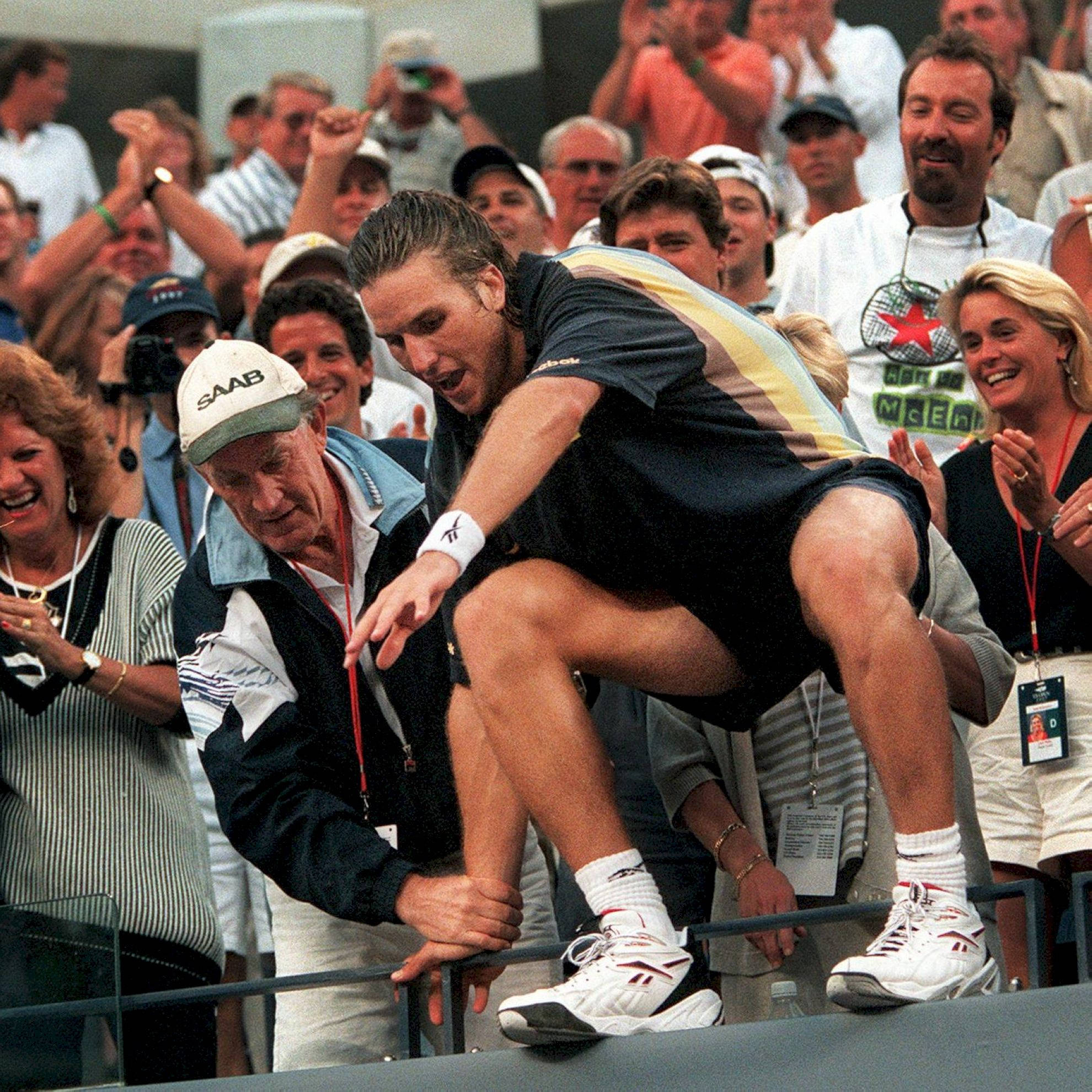 Patrick Rafter, ledge, railing, Full HD Desktop Wallpaper