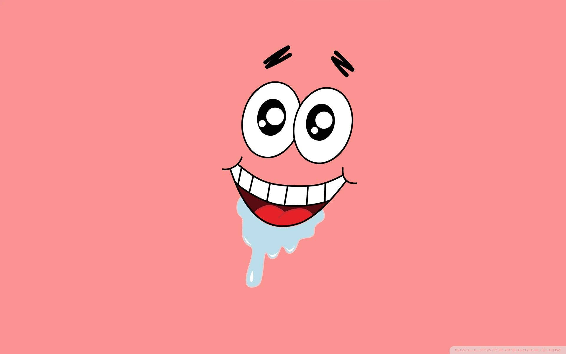 Patrick Star, pink, big eyes, Full HD Desktop Wallpaper