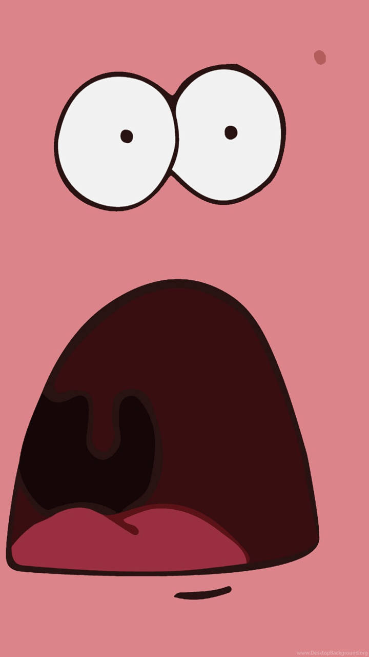 Patrick Star, meme face, wide white eyes, HD Phone Wallpaper