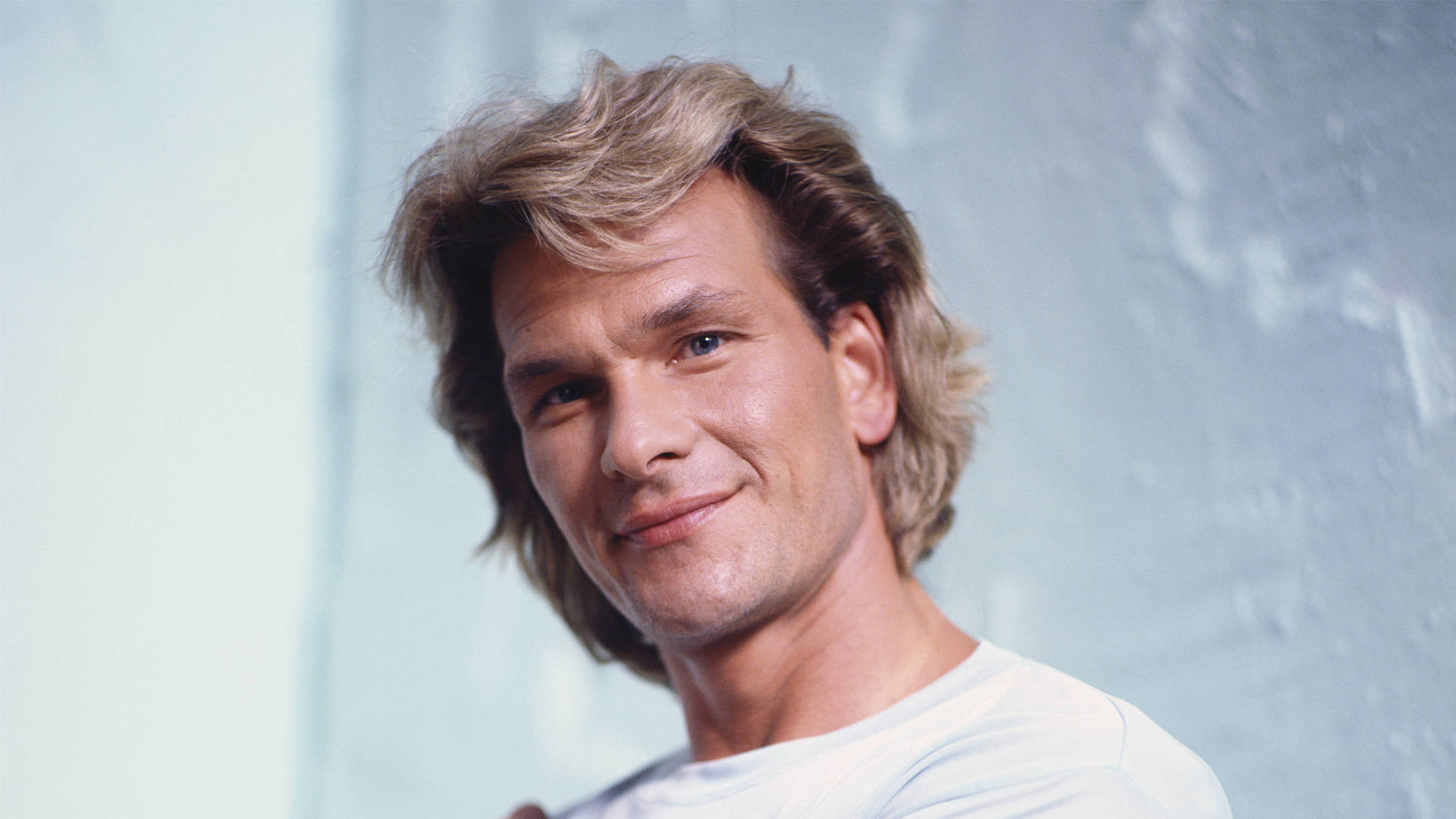 Patrick Swayze, mullet hair cut, blonde hair, Full HD Desktop Wallpaper