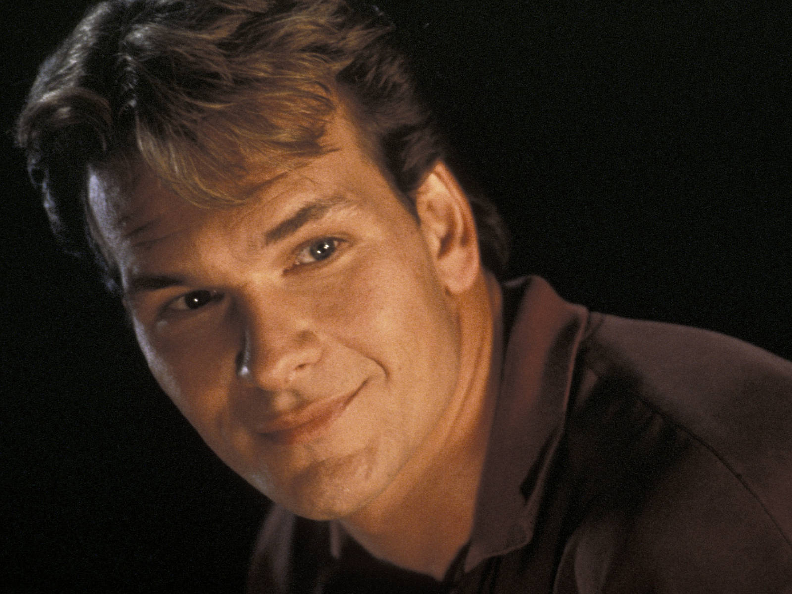 Patrick Swayze, American actor, tousled hair, HD Desktop Wallpaper