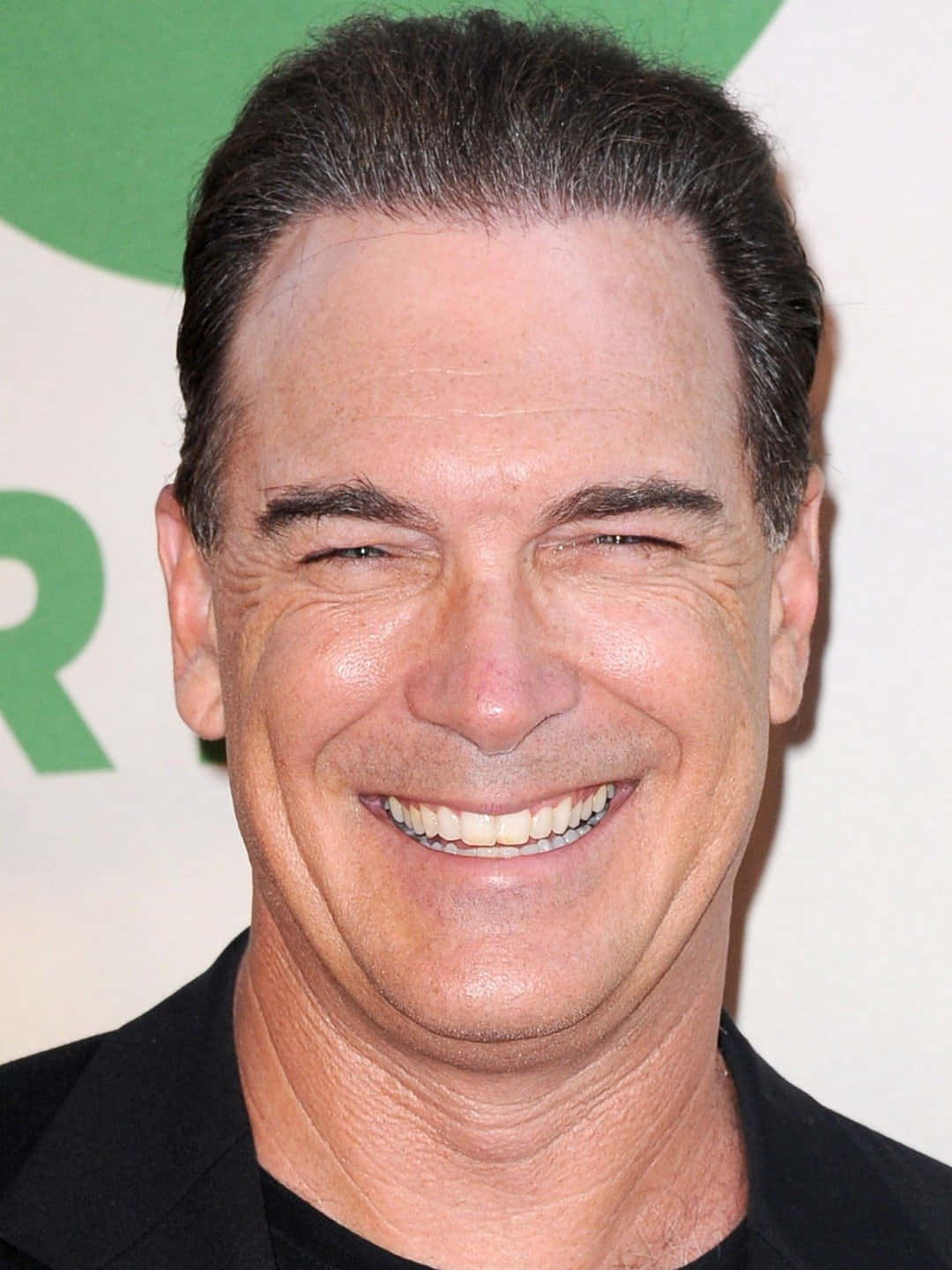 Patrick Warburton, black shirt, green and white background, HD Phone Wallpaper