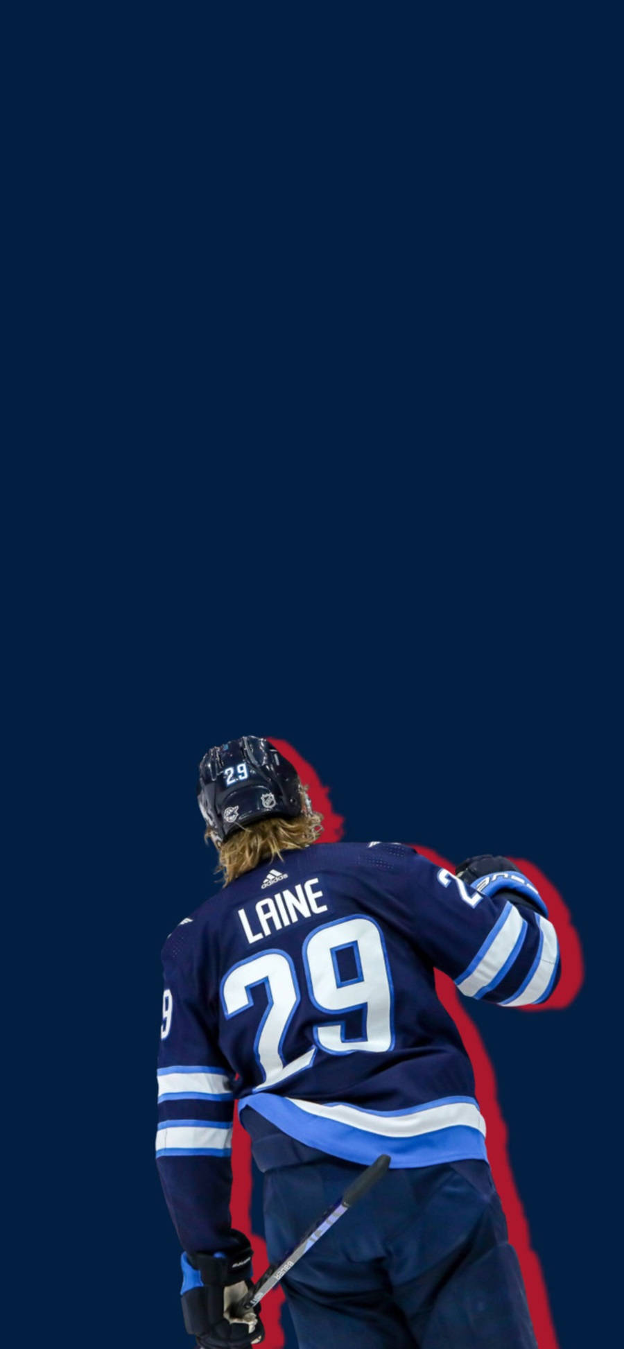 Patrik Laine, number 29, blue jersey, Full HD Phone Wallpaper