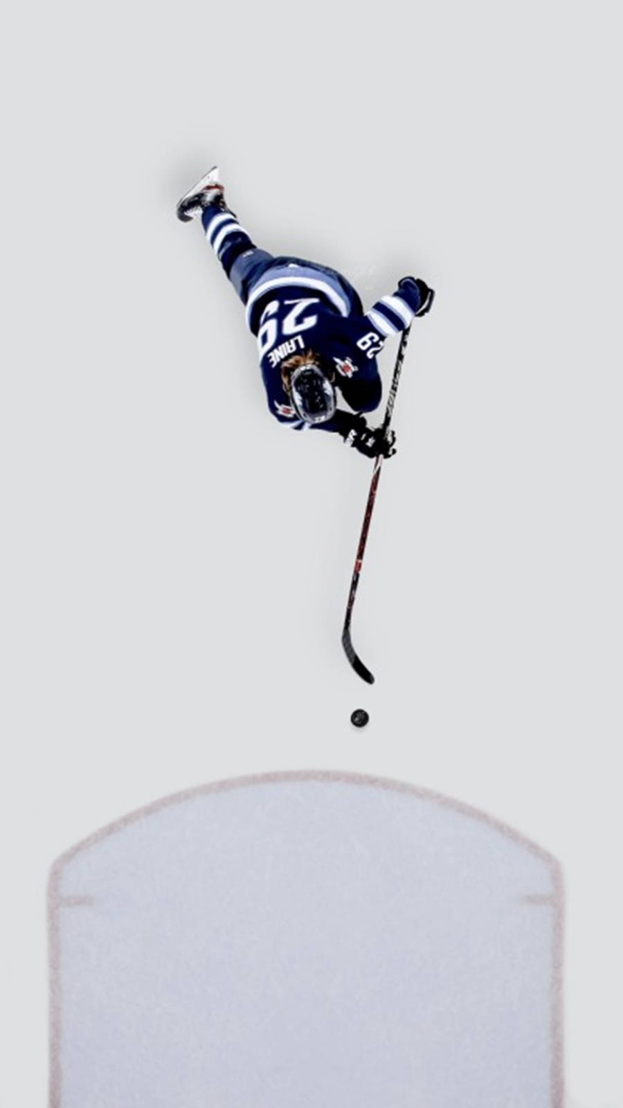 Patrik Laine, blue and white uniform, puck, HD Phone Wallpaper