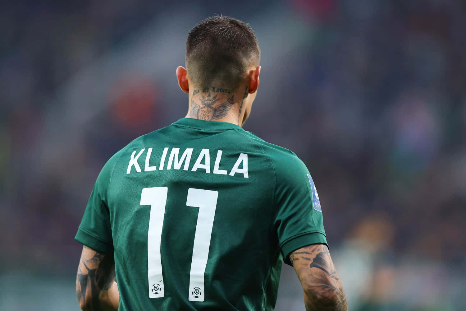 Klimala, number 11, green jersey, HD Desktop Wallpaper