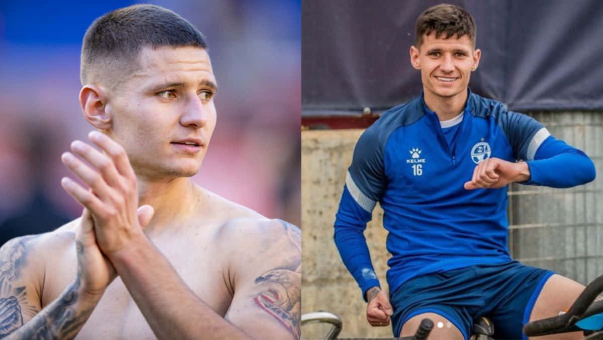 Patryk Klimala, soccer player, shirtless man, SD Desktop Wallpaper