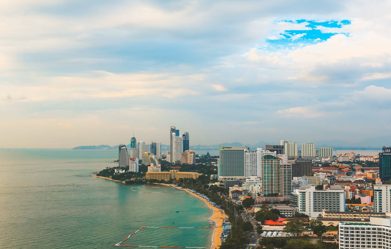 Pattaya, cityscape, modern skyscrapers, HD Desktop Wallpaper