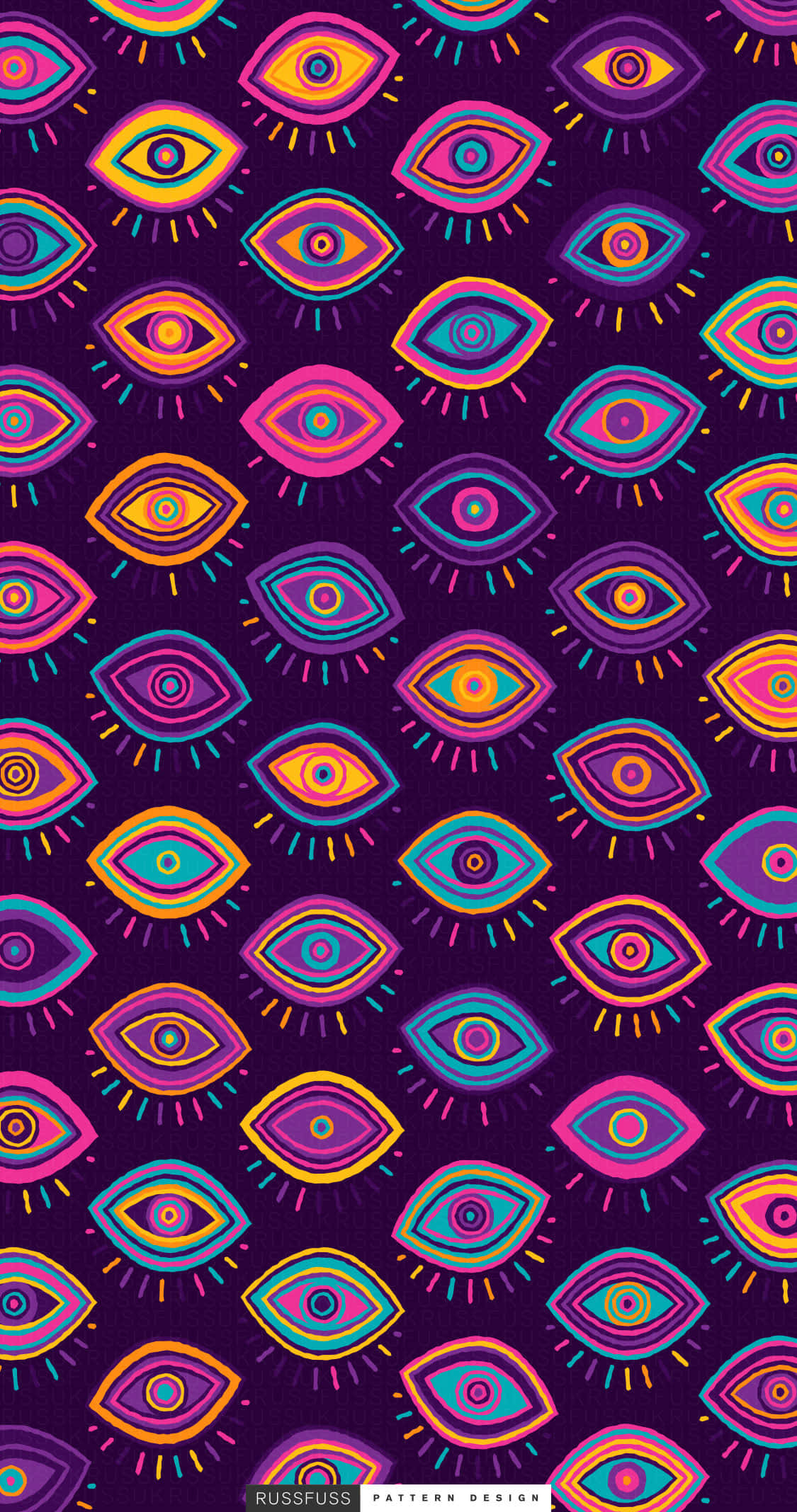 pattern phone, 1125 x 2136, neon eyes, Full HD Phone Wallpaper