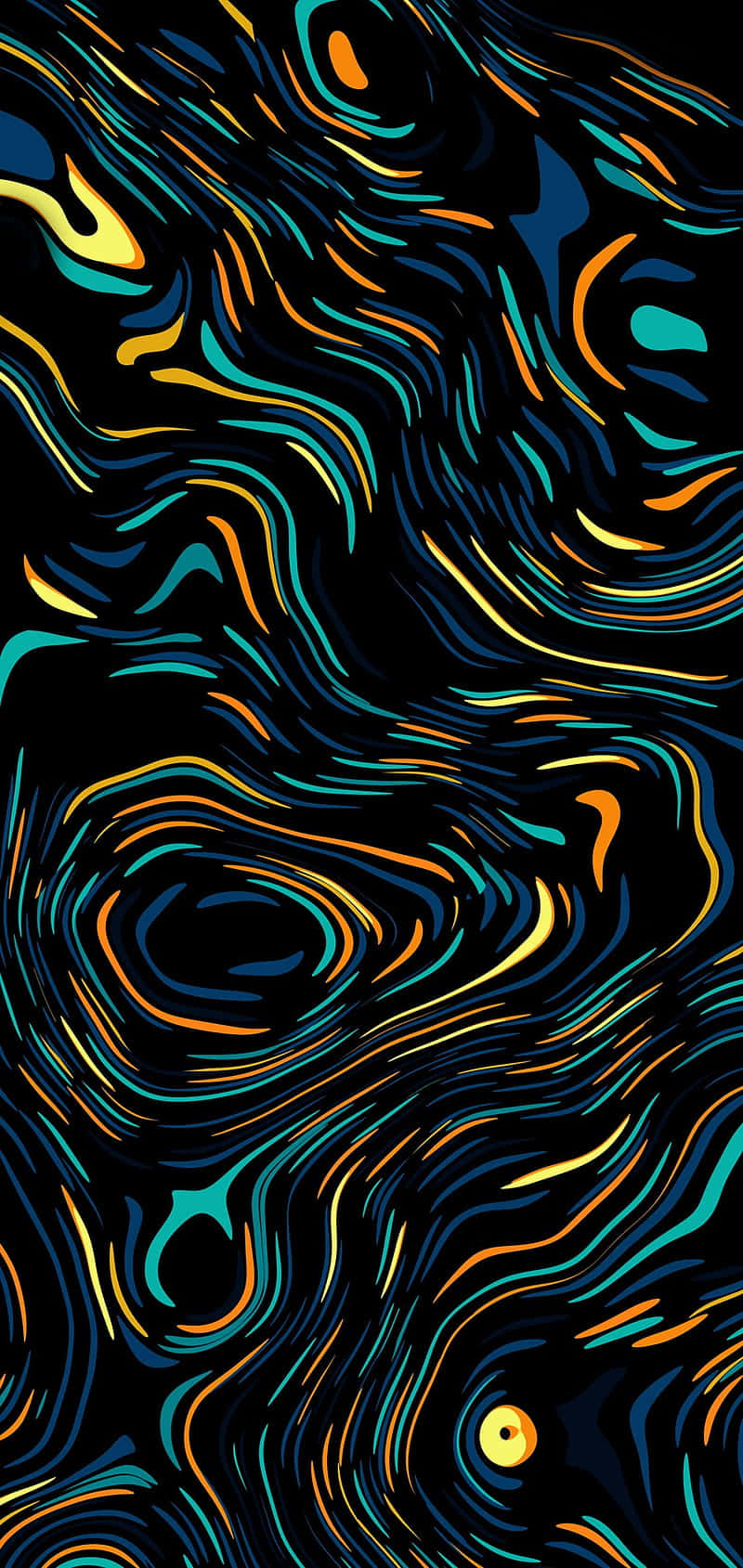 pattern phone, neon swirls, teal, HD Phone Wallpaper