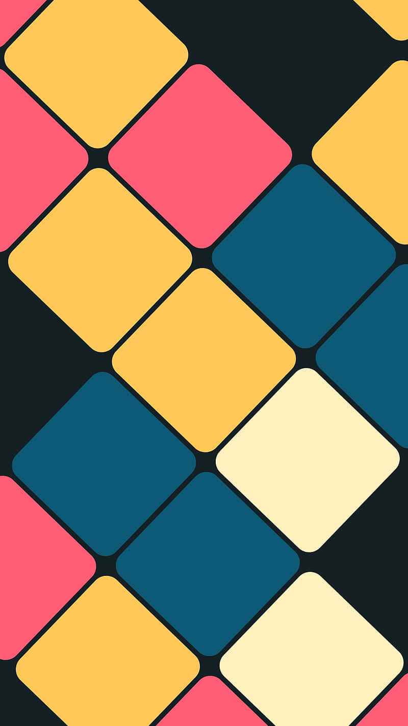 Pattern Phone, pink, yellow, HD Phone Wallpaper