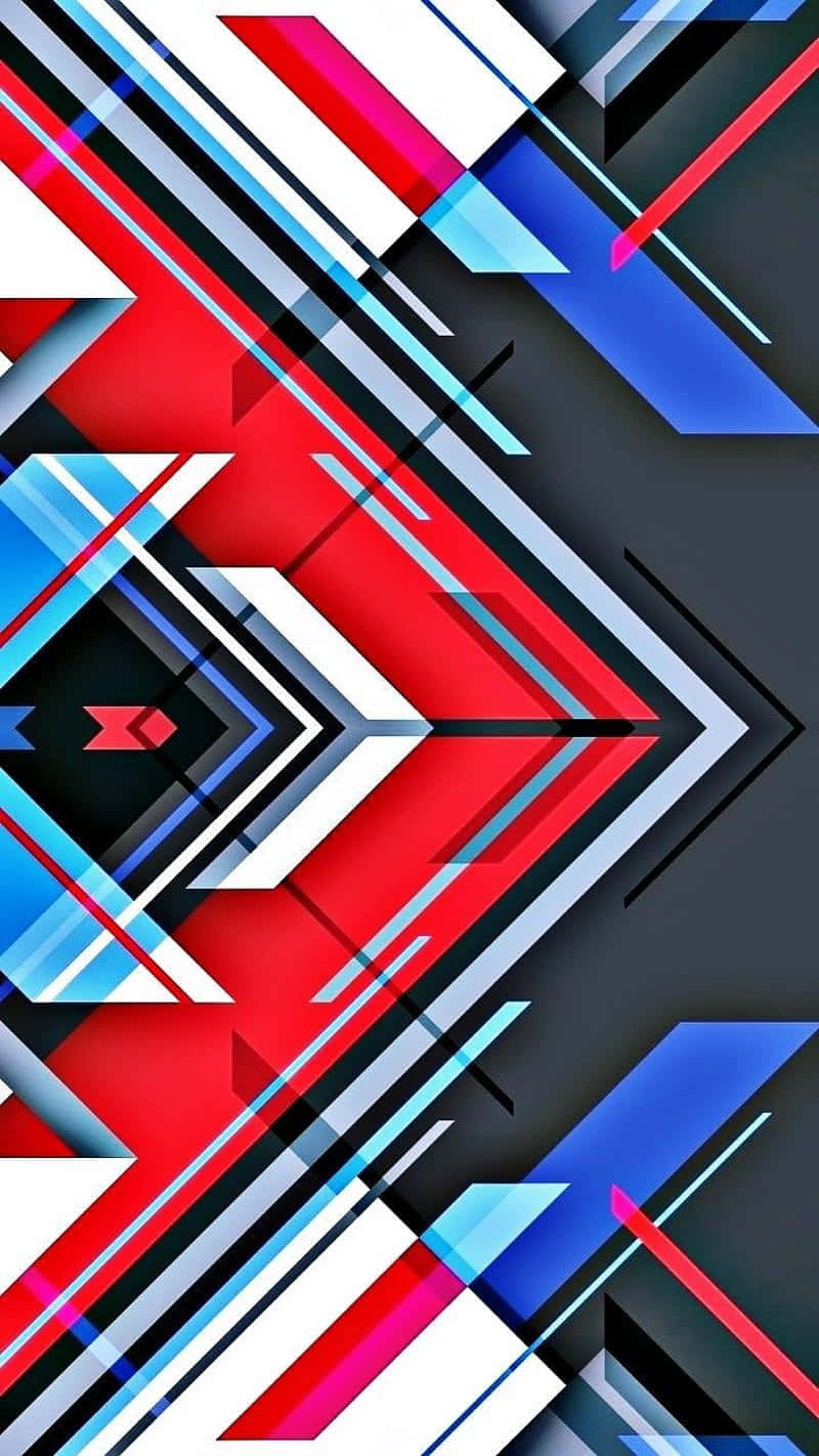 red, blue, white, HD Phone Wallpaper