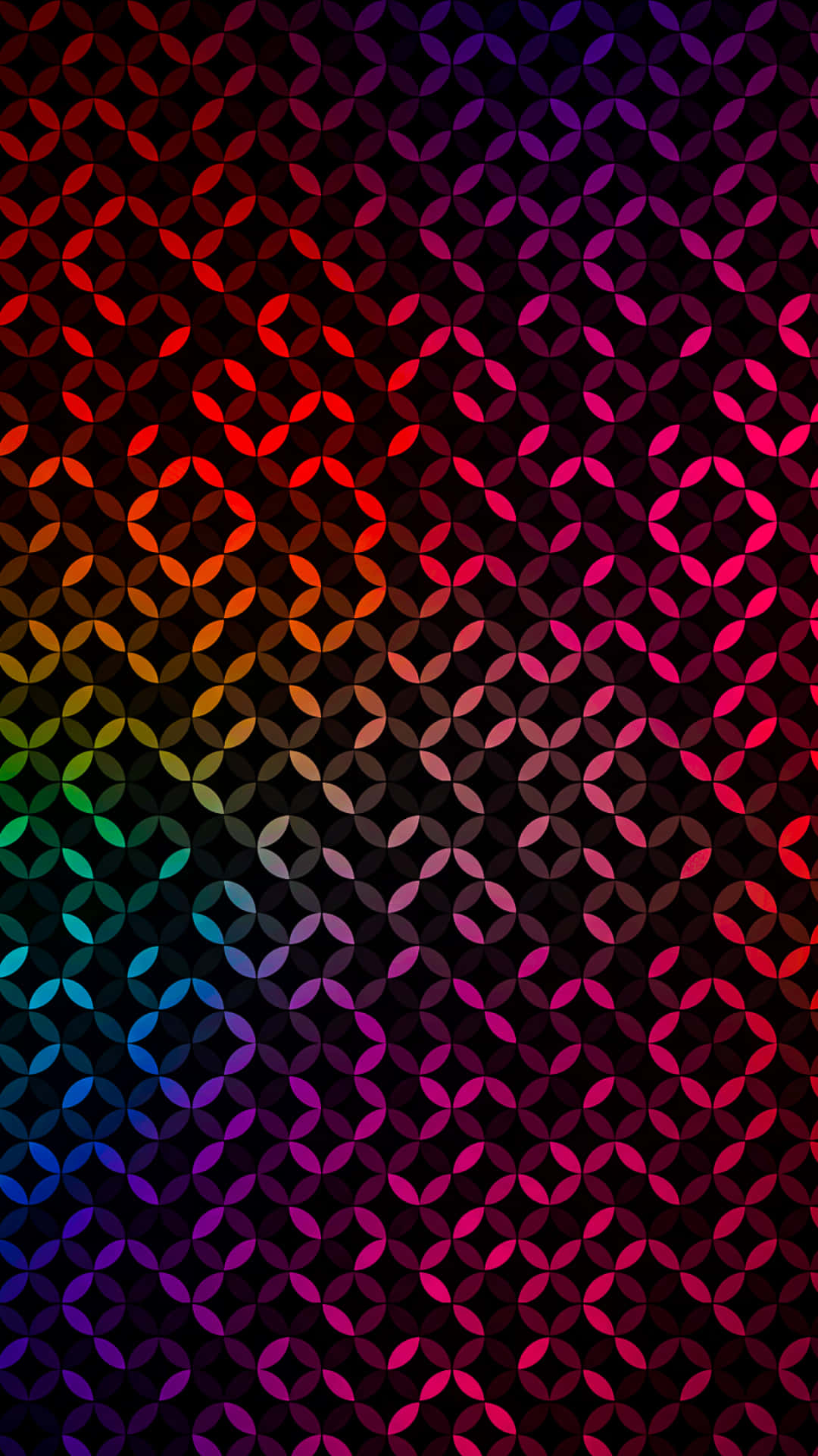 Pattern Phone, rainbow gradient, repeating geometric pattern, Full HD Phone Wallpaper