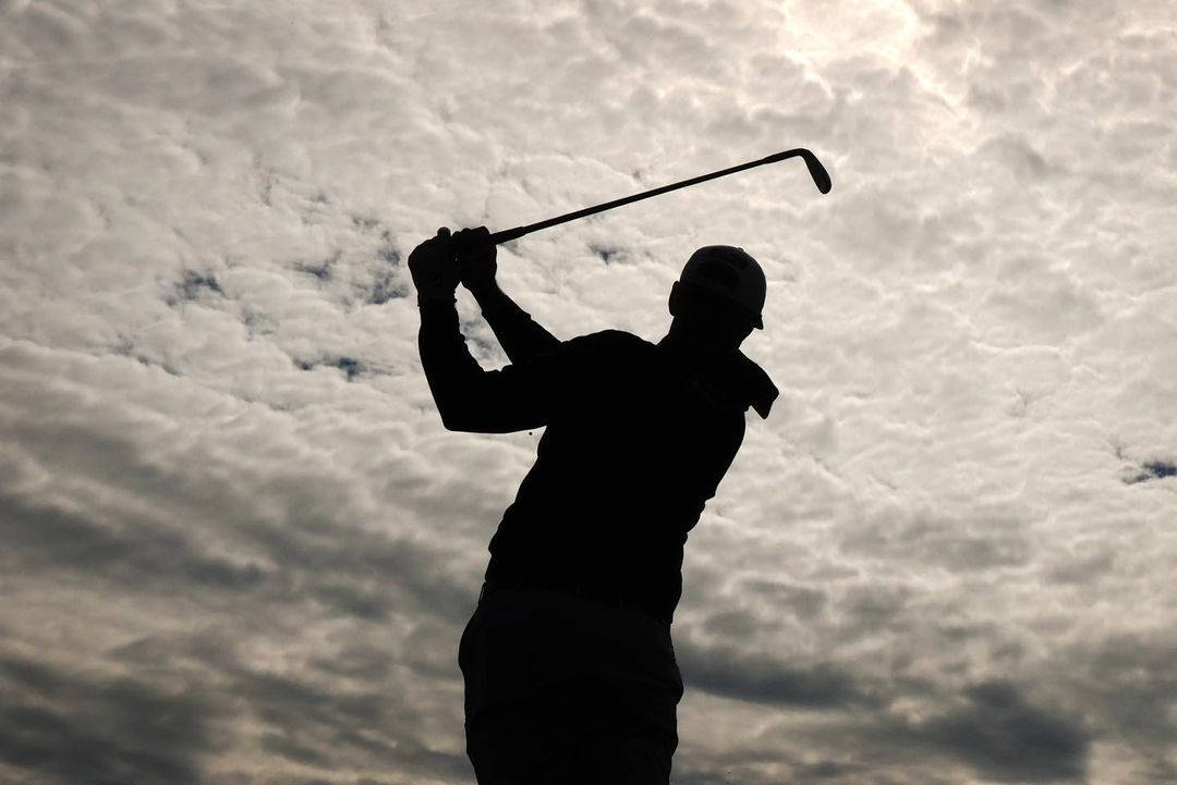 Patton Kizzire, golfer, silhouette, SD Desktop Wallpaper