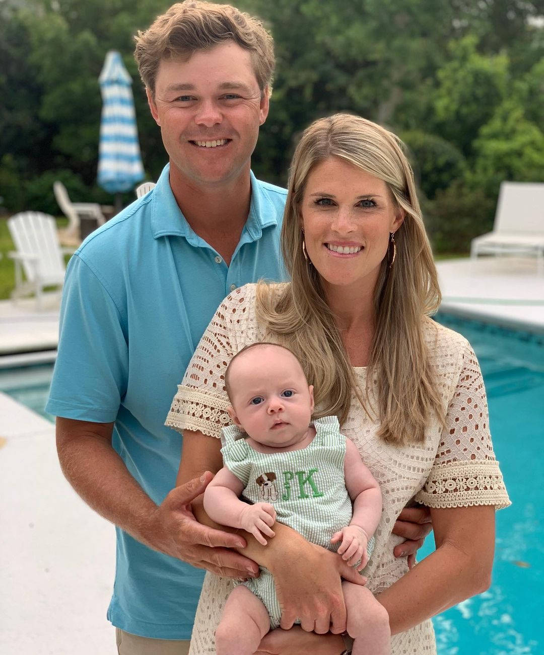 Patton Kizzire, family photo, pool, HD Phone Wallpaper